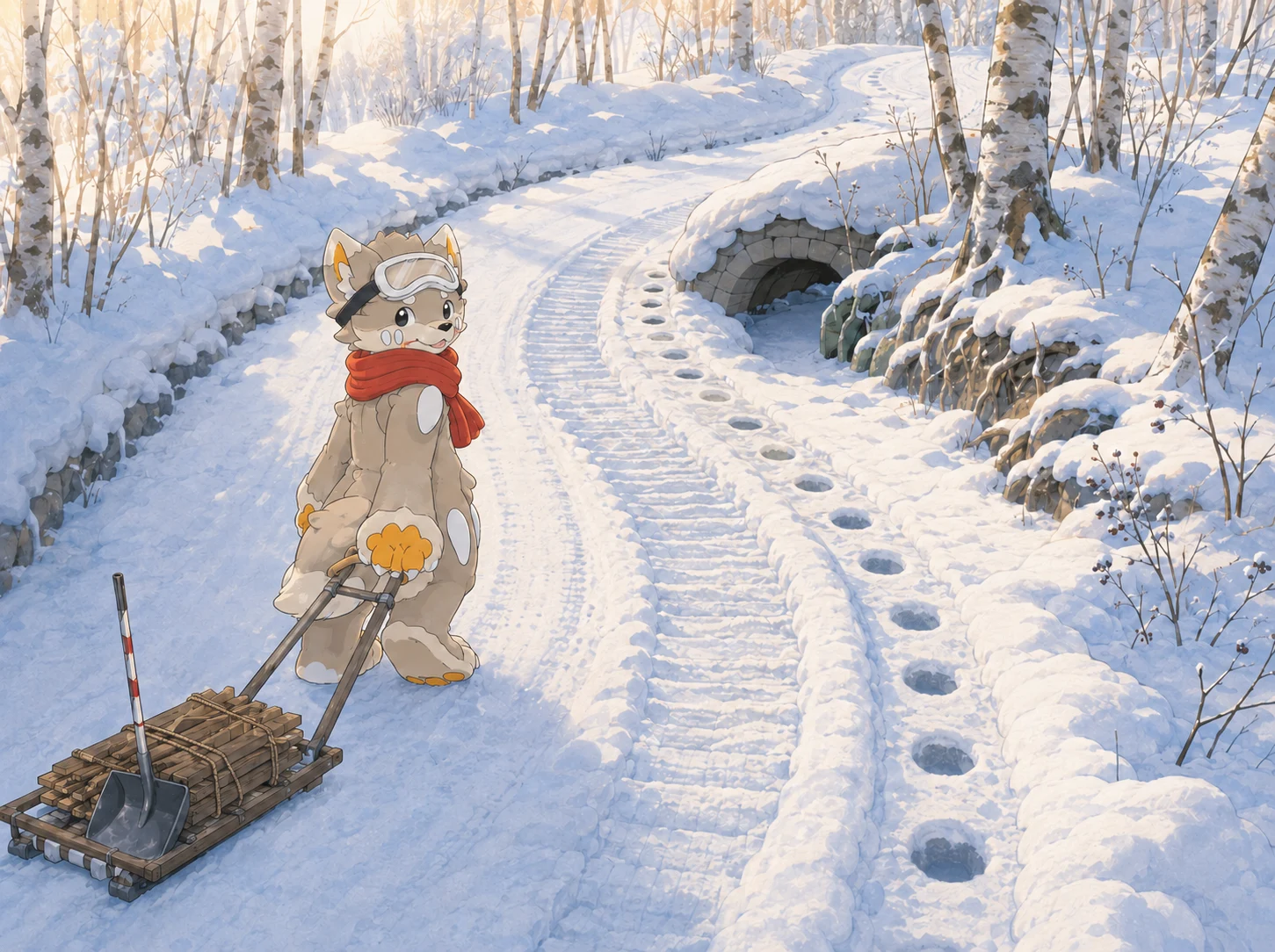 雪路拐半步